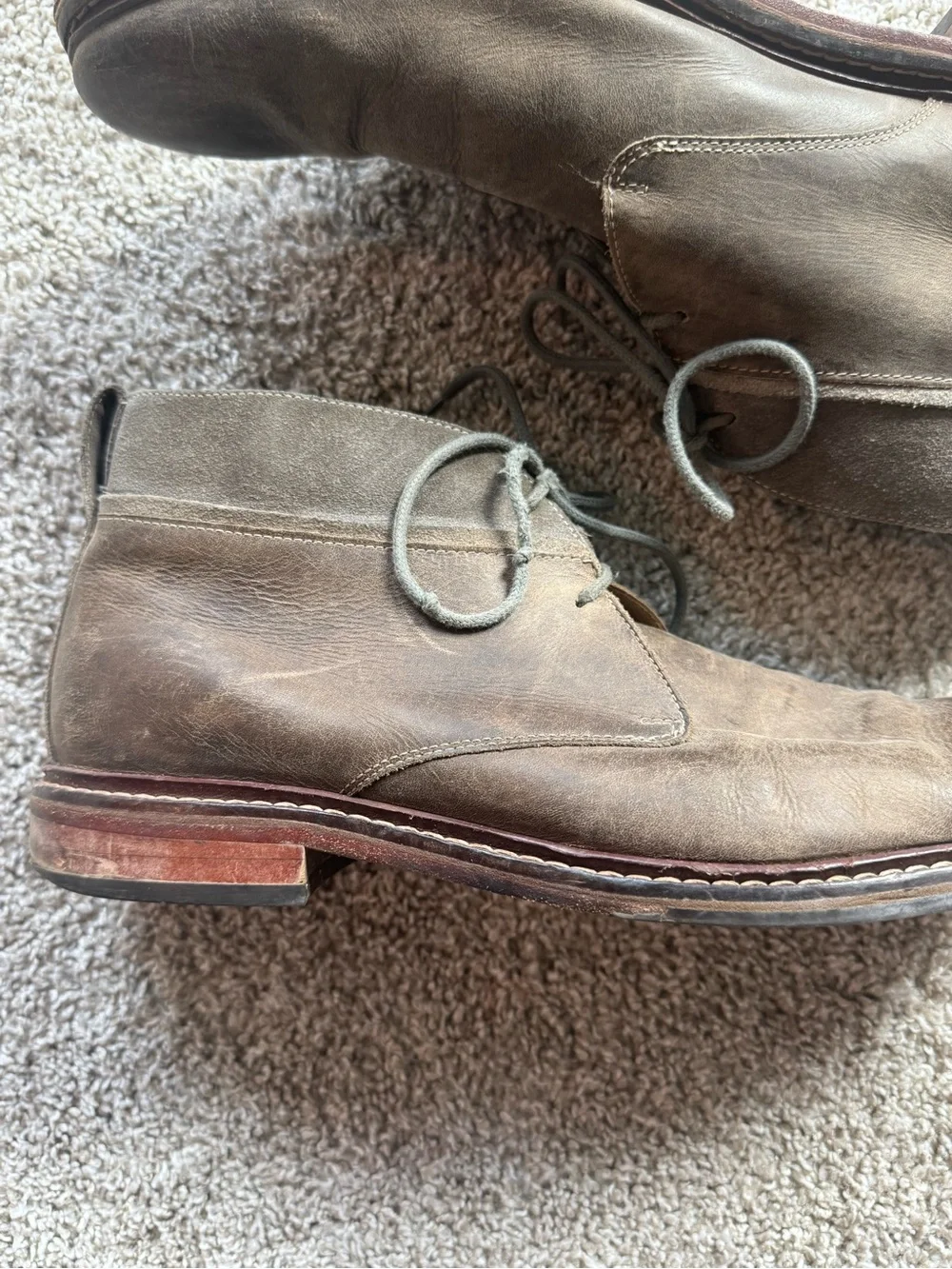 Cole Haan Men’s Chukka Boots Size 13 Brown Leather Lace-Up Ankle Boots